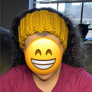Handmade Mustard Yellow crochet Headband